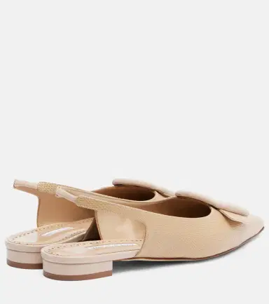 Manolo Blahnik Maylura croc-effect leather slingback flats | Thumbnail 3 Manolo Blahnik Maylura croc-effect leather slingback flats | Thumbnail 3