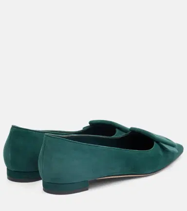 Manolo Blahnik Maysale suede ballet flats | Thumbnail 2