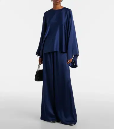 Stella McCartney Satin wide-leg pants | Thumbnail 5