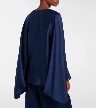 Stella McCartney Faux pearl-embellished satin top | Thumbnail 2