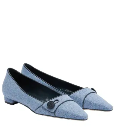 Manolo Blahnik Lulamae herringbone ballet flats | Thumbnail 1 Manolo Blahnik Lulamae herringbone ballet flats | Thumbnail 1
