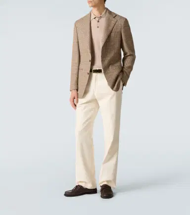 Saman Amel Prince of Wales check alpaca blazer | Thumbnail 5