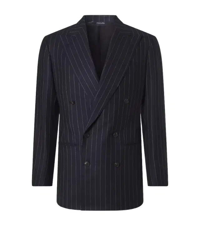 Striped wool blazer