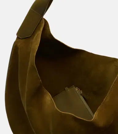 Victoria Beckham Soft Plié suede shoulder bag | Thumbnail 3