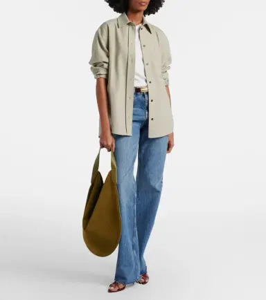 Victoria Beckham Soft Plié suede shoulder bag | Thumbnail 5