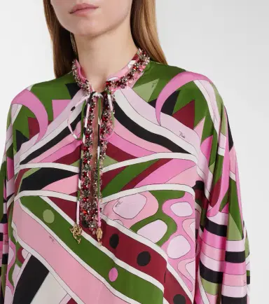 Pucci Vivara silk satin kaftan | Thumbnail 4