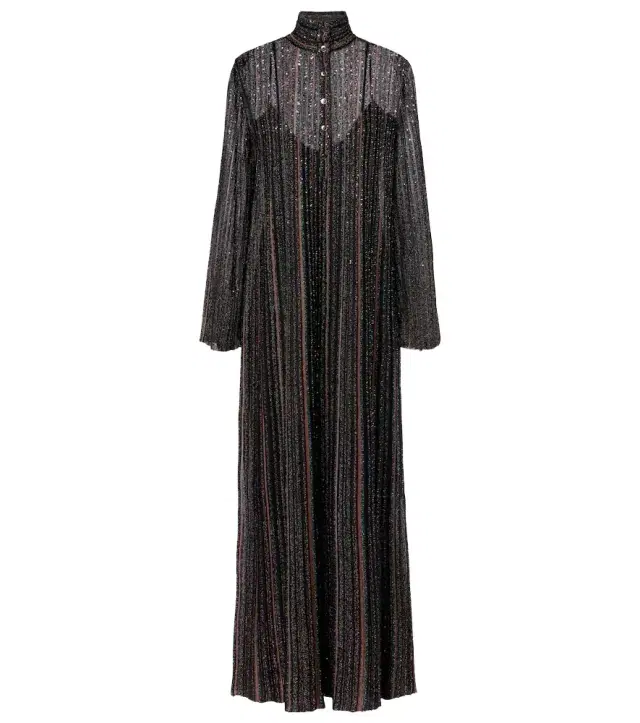 Missoni Sequined lamé maxi dress