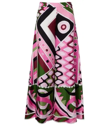 PUCCI Vivara silk satin wide-leg pants | Thumbnail 1 PUCCI Vivara silk satin wide-leg pants | Thumbnail 1