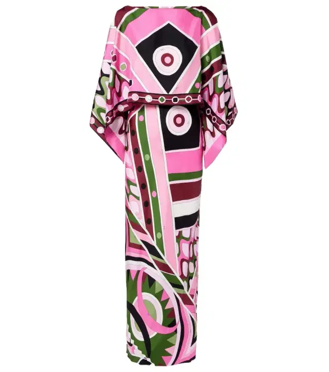 Vivara layered silk satin maxi dress