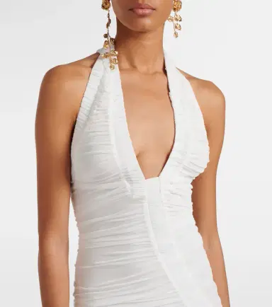 Christopher Esber Bridal Orion ruched halterneck gown | Thumbnail 2
