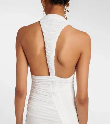 Christopher Esber Bridal Orion ruched halterneck gown | Thumbnail 6