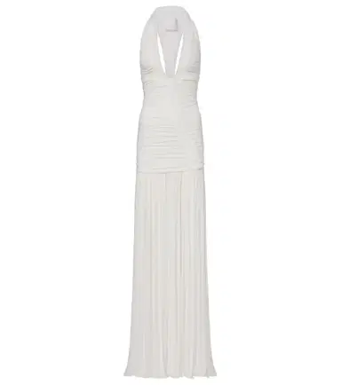 Christopher Esber Bridal Orion ruched halterneck gown | Thumbnail 1