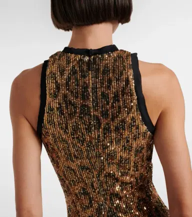 Roberto Cavalli Sequined leopard-print minidress | Thumbnail 6 Roberto Cavalli Sequined leopard-print minidress | Thumbnail 6