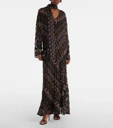 Missoni Chevron lamé maxi dress | Thumbnail 5