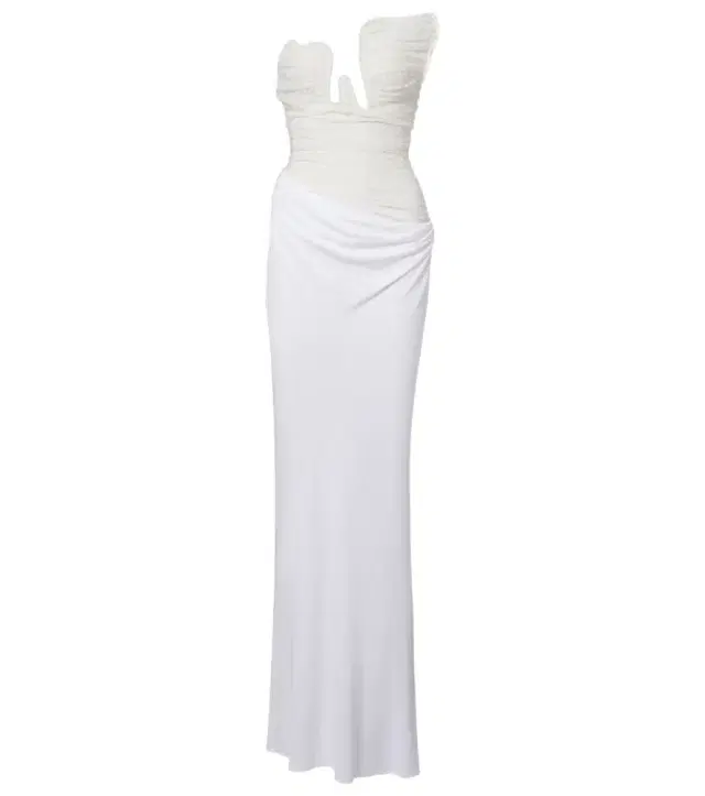 Christopher Esber Salacia ruched lace and jersey gown