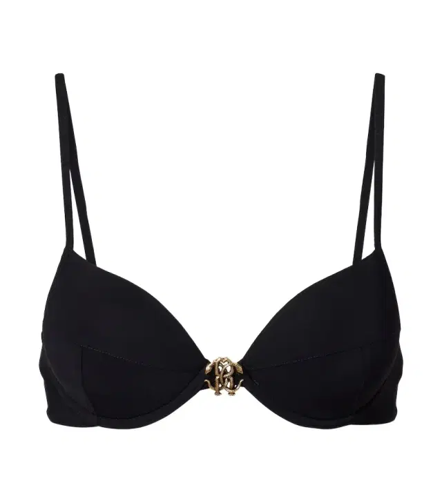 Roberto Cavalli Logo bikini top