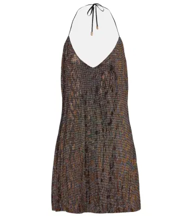 Roberto Cavalli Beaded halterneck slip dress | Thumbnail 1
