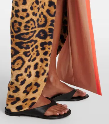 Roberto Cavalli Leopard-print asymmetric maxi skirt | Thumbnail 4