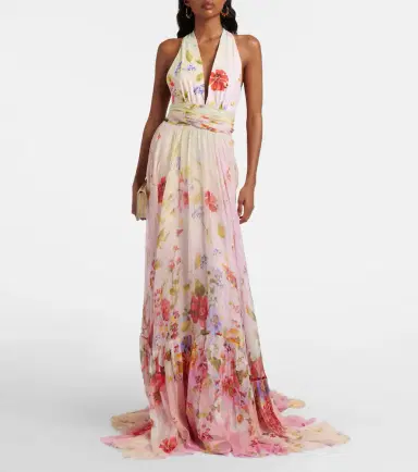 Roberto Cavalli Floral silk gown | Thumbnail 2 Roberto Cavalli Floral silk gown | Thumbnail 2