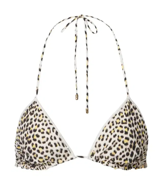 Printed bikini top