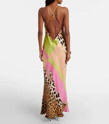 Roberto Cavalli Printed silk slip dress | Thumbnail 5