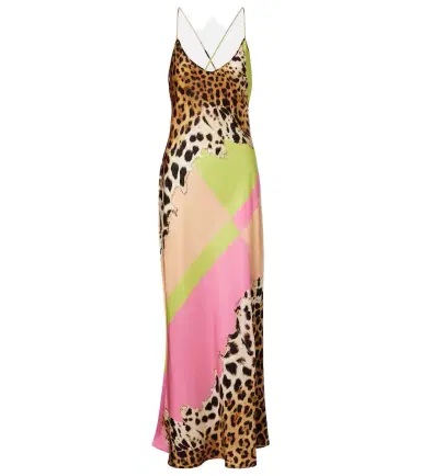 Roberto Cavalli Printed silk slip dress | Thumbnail 1