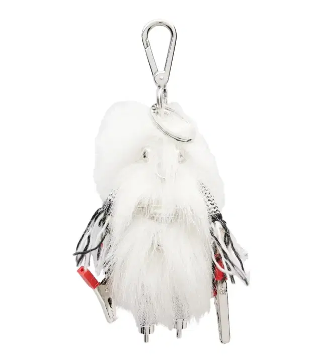 Prada Rufus stainless steel keychain