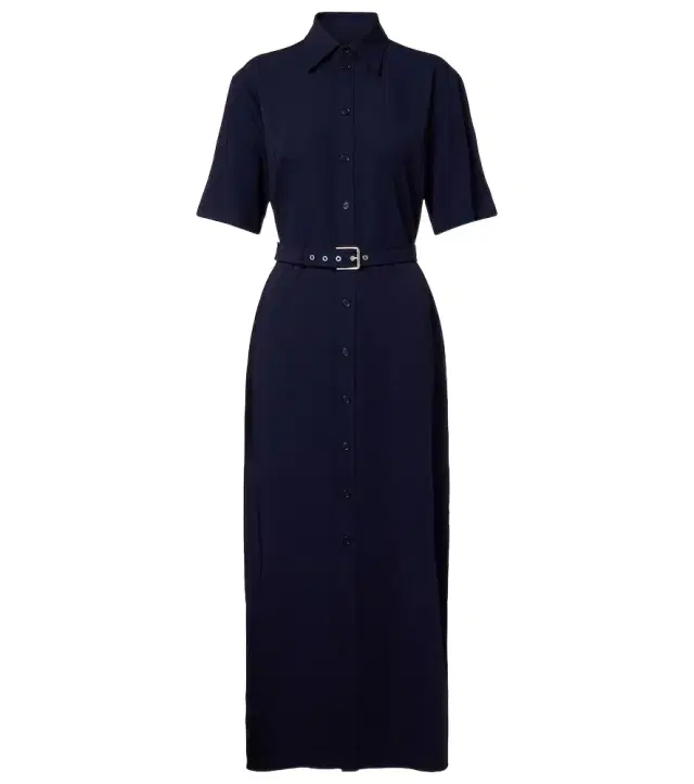 Ralph Lauren Collection Belted wool midi dress
