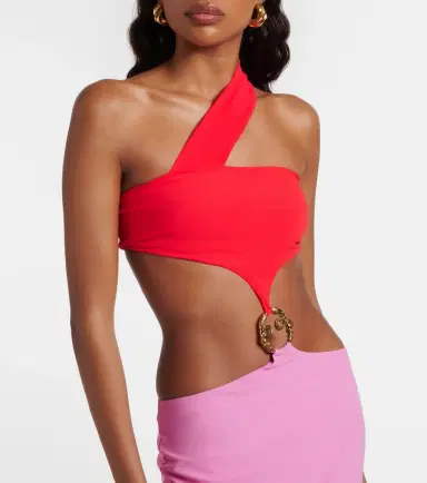 Roberto Cavalli Cutout one-shoulder midi dress | Thumbnail 2