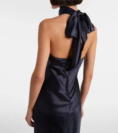 Ralph Lauren Collection Chilton silk-blend charmeuse top | Thumbnail 2