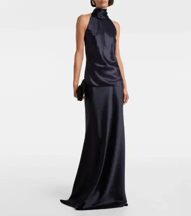 Ralph Lauren Collection Chilton silk-blend charmeuse top | Thumbnail 3