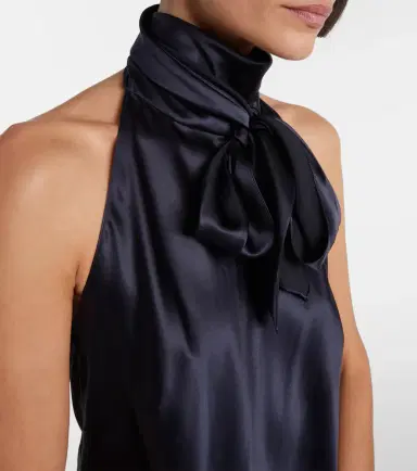 Ralph Lauren Collection Chilton silk-blend charmeuse top | Thumbnail 4