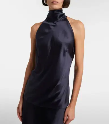 Ralph Lauren Collection Chilton silk-blend charmeuse top | Thumbnail 5
