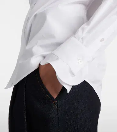 Ralph Lauren Collection Ruffled cotton poplin shirt | Thumbnail 2