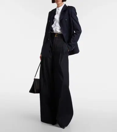 Ralph Lauren Collection Ruffled cotton poplin shirt | Thumbnail 3