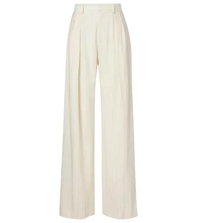 Ralph Lauren Collection Striped high-rise wool wide-leg pants