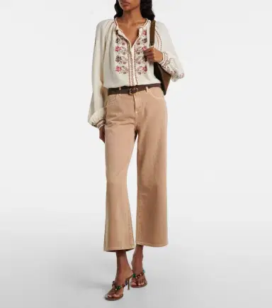 AG Jeans Saige cropped wide-leg jeans | Thumbnail 2