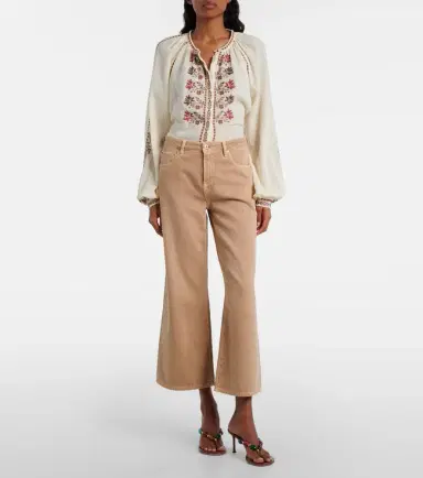 AG Jeans Saige cropped wide-leg jeans | Thumbnail 3