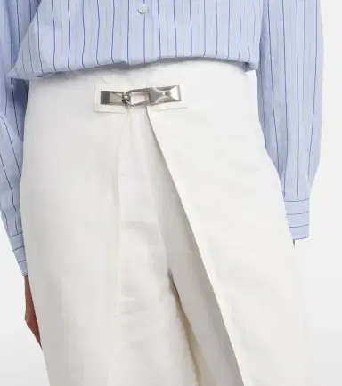 Ralph Lauren Collection Imann pleated linen wide-leg pants | Thumbnail 2