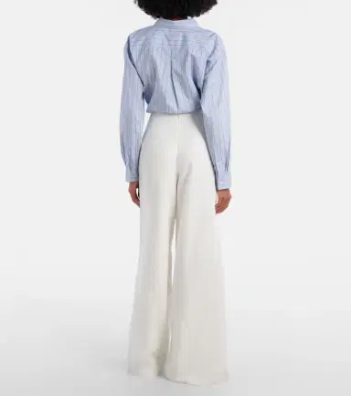 Ralph Lauren Collection Imann pleated linen wide-leg pants | Thumbnail 4