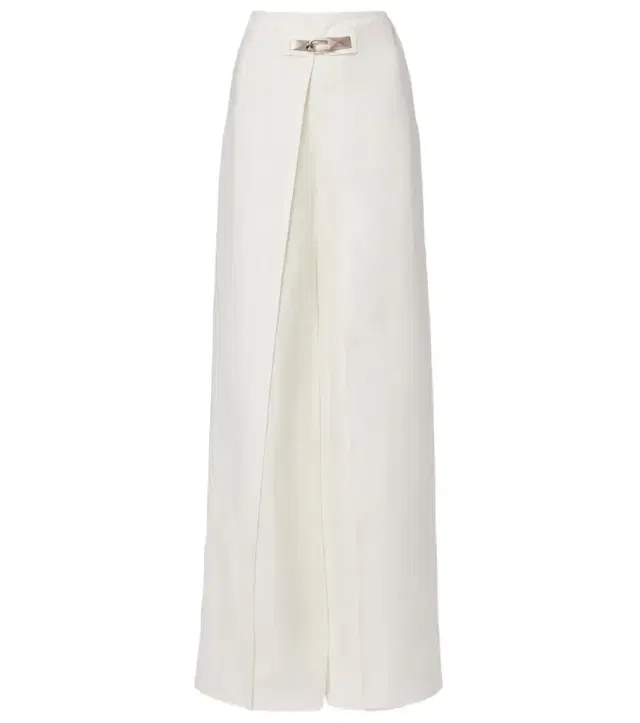 Imann pleated linen wide-leg pants