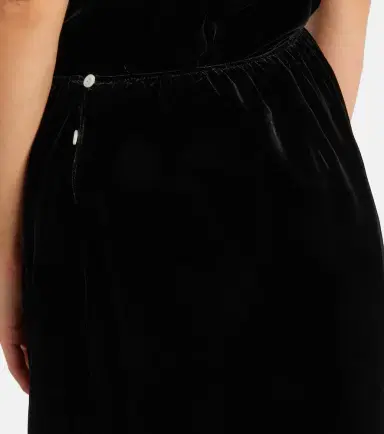 Prada Lace-trimmed velvet midi skirt | Thumbnail 5 Prada Lace-trimmed velvet midi skirt | Thumbnail 5