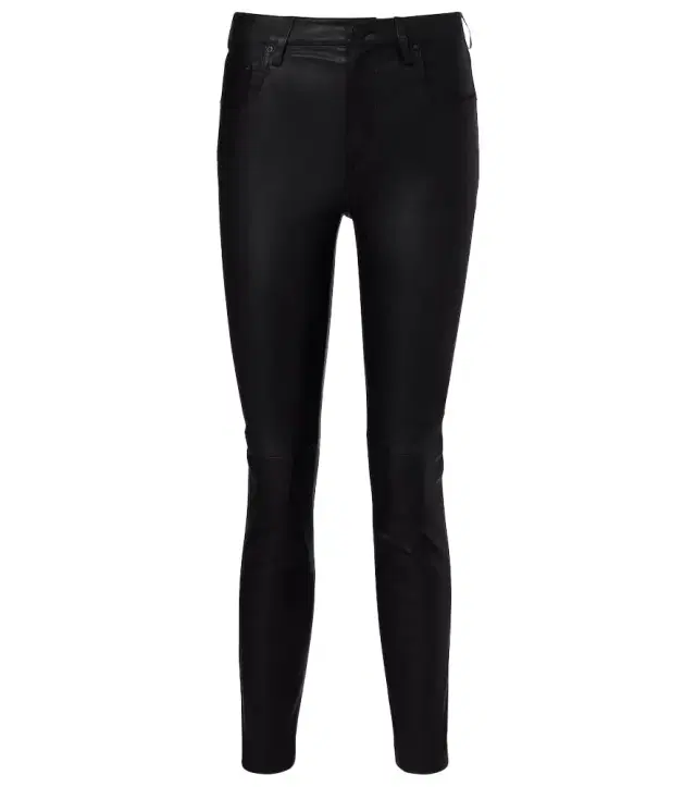 AG Jeans Mari leather skinny pants