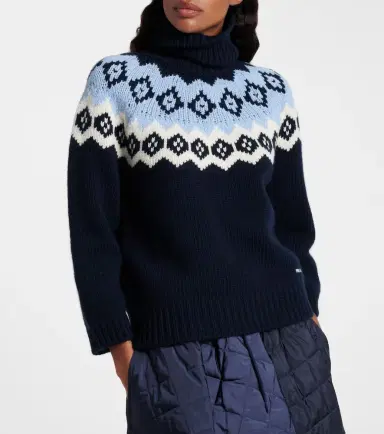 Prada Fair Isle wool and cashmere sweater | Thumbnail 4