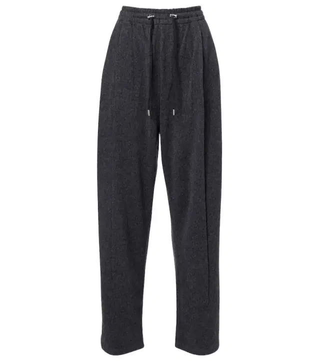Wool and cashmere tapered pants