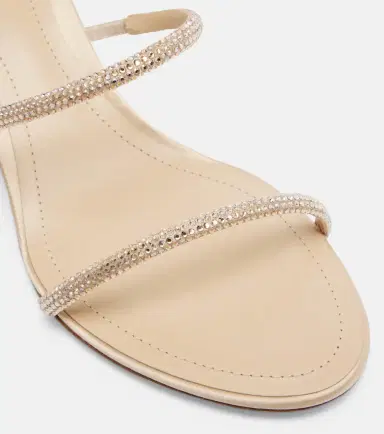 René Caovilla Cleo crystal-embellished satin sandals | Thumbnail 3 René Caovilla Cleo crystal-embellished satin sandals | Thumbnail 3