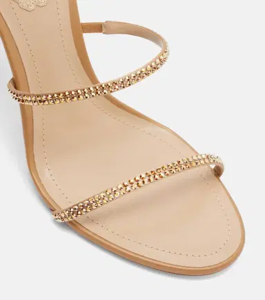 René Caovilla Cleo embellished satin sandals | Thumbnail 3 René Caovilla Cleo embellished satin sandals | Thumbnail 3