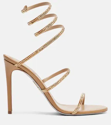 René Caovilla Cleo embellished satin sandals | Thumbnail 4 René Caovilla Cleo embellished satin sandals | Thumbnail 4