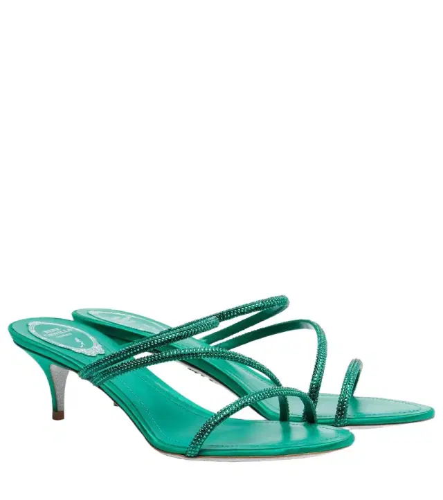 Rene Caovilla Crystal-embellished sandals