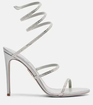 René Caovilla Cleo embellished satin sandals | Thumbnail 3 René Caovilla Cleo embellished satin sandals | Thumbnail 3